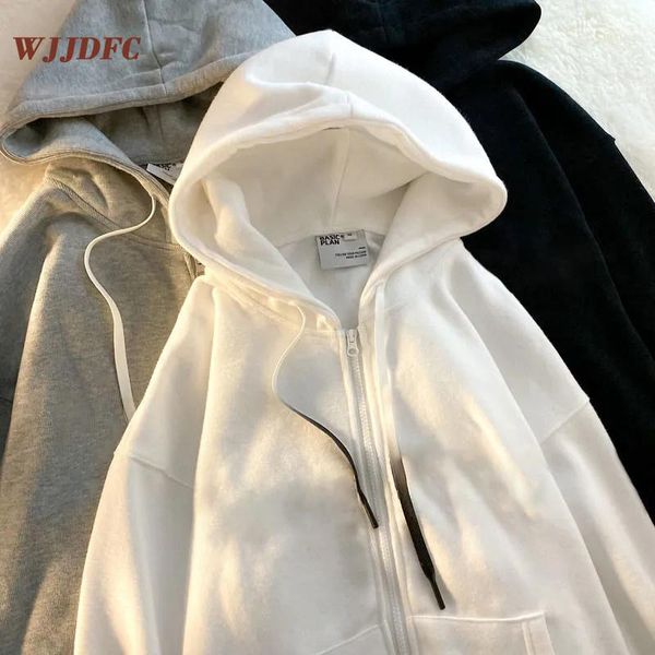 women's hoodies & sweatshirts wjjdfc multiple colour women zip hooded sweatshirt winter jacket oversized hoodie retro pocket autumnclot, Black
women's hoodies & sweatshirts wjjdfc multiple colour women zip hooded sweatshirt winter jacket oversized hoodie retro pocket autumnclot, Black