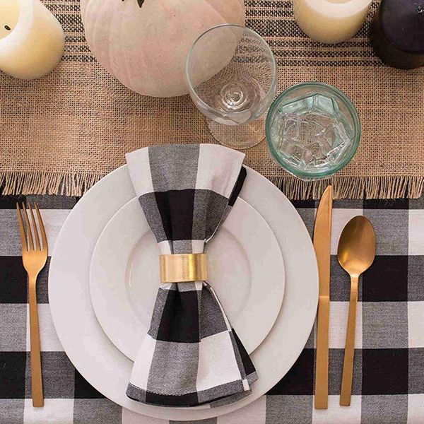 6 pcs cloth napkins 51x51cm cotton linen napkins placemat soft dining table black and white grid mat table napkin fabric
6 pcs cloth napkins 51x51cm cotton linen napkins placemat soft dining table black and white grid mat table napkin fabric