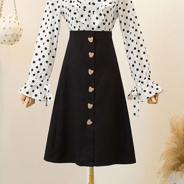 women 2021 autumn winter new fashion ol style a-line female solid midi ladies high waist casual slim skirts a257oupl, Black
women 2021 autumn winter new fashion ol style a-line female solid midi ladies high waist casual slim skirts a257oupl, Black