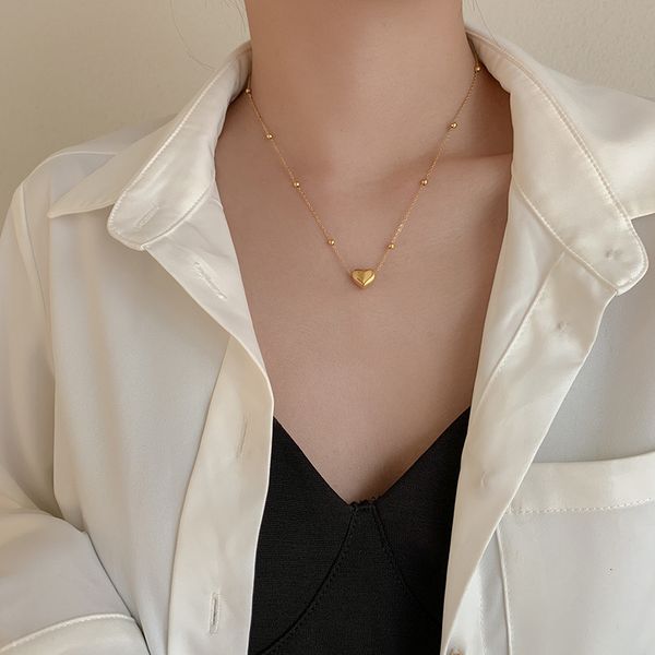 designer necklace luxury chain korean temperament love titanium steel fashion personality design net red clavicle 2021 neck, Silver
designer necklace luxury chain korean temperament love titanium steel fashion personality design net red clavicle 2021 neck, Silver