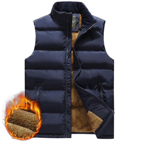 men's vests winter for men casual fleece thick warm sleeveless jacket spring autumn male work plus size m-6xl waistcoat with 3 pockets, Black;white
men's vests winter for men casual fleece thick warm sleeveless jacket spring autumn male work plus size m-6xl waistcoat with 3 pockets, Black;white