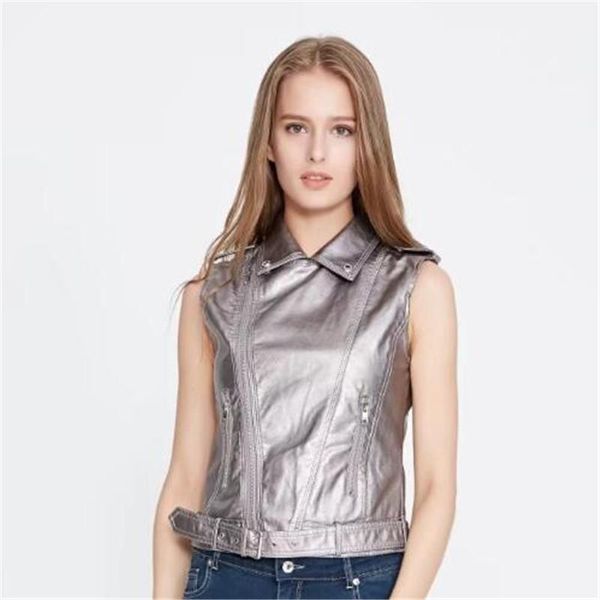 women's leather & faux autumn women clothing pu lapel vest jacket short slim was thin motorcycle, Black
women's leather & faux autumn women clothing pu lapel vest jacket short slim was thin motorcycle, Black