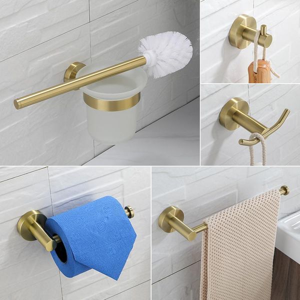 bath accessory set gold brushed bathroom accessories hardware paper holder toilet brush robe hook towel ring
bath accessory set gold brushed bathroom accessories hardware paper holder toilet brush robe hook towel ring