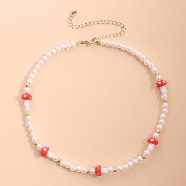 chains necklace woman red mushroom women artificial pearls jewellery ladies geometric lovers trendy cute zinc alloy halskette, Silver
chains necklace woman red mushroom women artificial pearls jewellery ladies geometric lovers trendy cute zinc alloy halskette, Silver