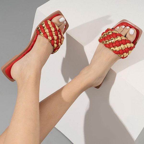 slippers big size women fashion weave slides open toe ladies flats casual shoes beach outdoor female flip flop for, Black
slippers big size women fashion weave slides open toe ladies flats casual shoes beach outdoor female flip flop for, Black