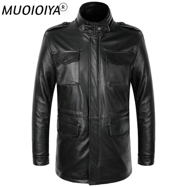 men's leather & faux mid-length genuine cowhide coat men's head layer jacket motorcycle windbreaker male, Black
men's leather & faux mid-length genuine cowhide coat men's head layer jacket motorcycle windbreaker male, Black