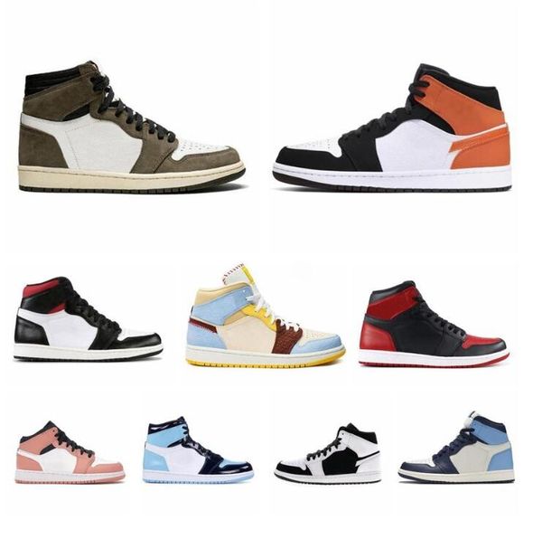 2021 1s smoke grey unc mens womans basketball shoes jumpman 1 high travis scotts dark mocha obsidian trainers mushroom sports sneakers
2021 1s smoke grey unc mens womans basketball shoes jumpman 1 high travis scotts dark mocha obsidian trainers mushroom sports sneakers