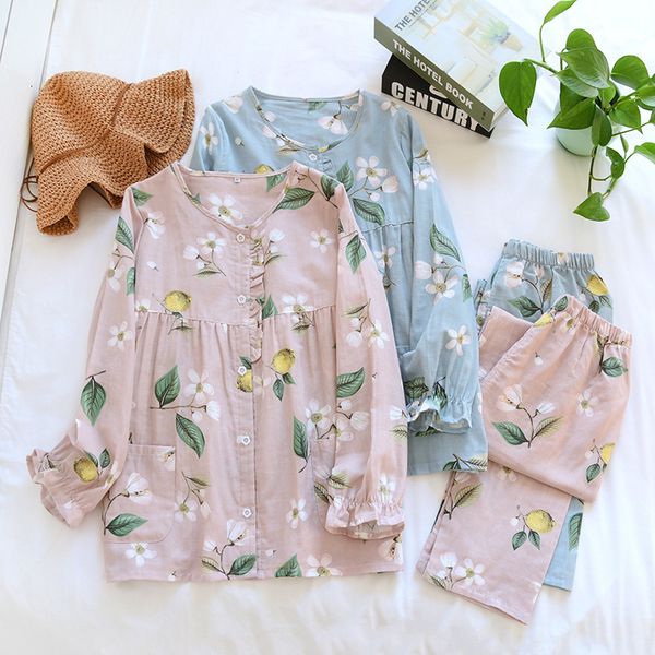 2021 japanese new style ladies cotton round neck pajamas suit spring and autumn cartoon cute long-sleeved home service summer ajon, Black;brown
2021 japanese new style ladies cotton round neck pajamas suit spring and autumn cartoon cute long-sleeved home service summer ajon, Black;brown