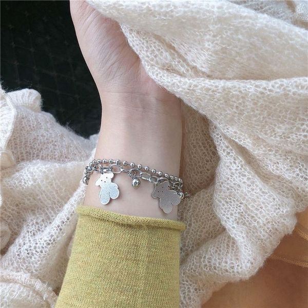 charm bracelets 1bag=5pcs 3pcs/lot wholesale bear double hollow round bead chain bracelet cool cute punk jewelry for girls in bulk, Golden;silver
charm bracelets 1bag=5pcs 3pcs/lot wholesale bear double hollow round bead chain bracelet cool cute punk jewelry for girls in bulk, Golden;silver