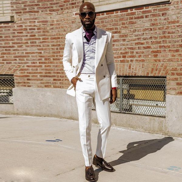 men's suits & blazers 2021 white slim fit mens suit two pieces double breasted wedding tuxedos custom made business clothing (jacket+pa, White;black
men's suits & blazers 2021 white slim fit mens suit two pieces double breasted wedding tuxedos custom made business clothing (jacket+pa, White;black