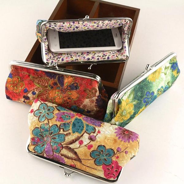 coin purses vintage women flower kiss lock long wallet purse phones keys holder, Red;black
coin purses vintage women flower kiss lock long wallet purse phones keys holder, Red;black