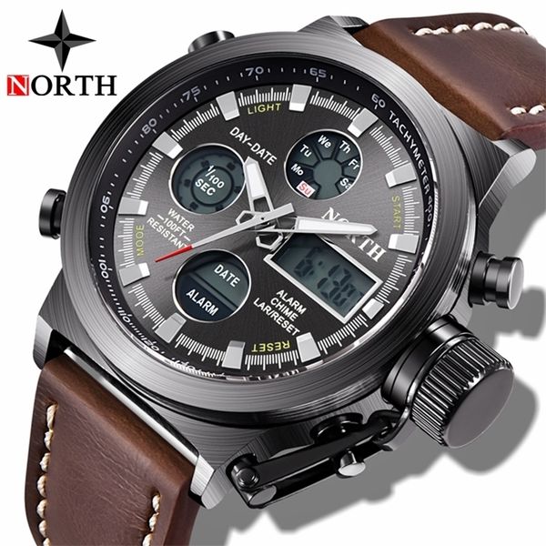 north men watch leather waterproof quartz es analog digital male clock military sport es relogio masculino 220225, Slivery;brown
north men watch leather waterproof quartz es analog digital male clock military sport es relogio masculino 220225, Slivery;brown