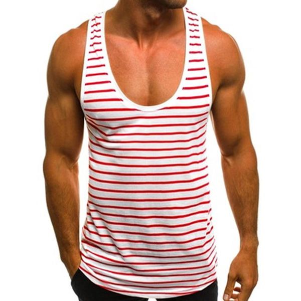 men' tank men sport vest stripe quick dry gym casual bodybuilding clothes fashion clothing, White;black
men' tank men sport vest stripe quick dry gym casual bodybuilding clothes fashion clothing, White;black