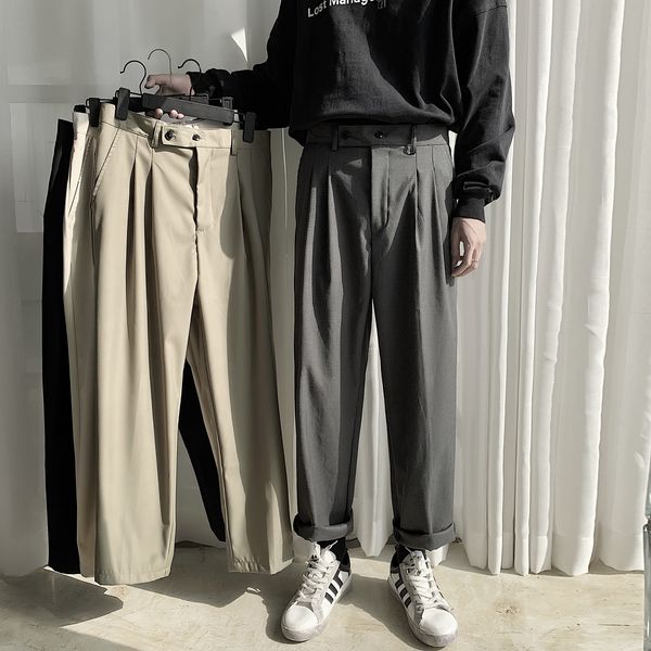 2021 new men's leisure western-style male trousers casual formal fashion blazers business design cotton suit pants m-2xl t8wg, Black
2021 new men's leisure western-style male trousers casual formal fashion blazers business design cotton suit pants m-2xl t8wg, Black