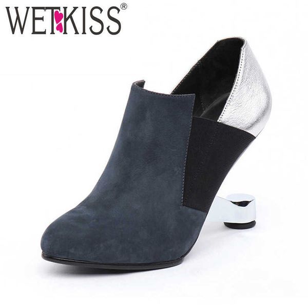 wetkiss cow leather ankle women boots round toe zip footwear female boot unusual high heels party shoes woman autumn 210630, Black
wetkiss cow leather ankle women boots round toe zip footwear female boot unusual high heels party shoes woman autumn 210630, Black