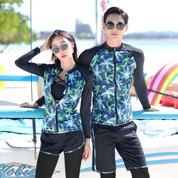 split 2020 new couple diving long sleeve trousers swimsuit zipper sunscreen men's jellyfish suit women's, White;black
split 2020 new couple diving long sleeve trousers swimsuit zipper sunscreen men's jellyfish suit women's, White;black