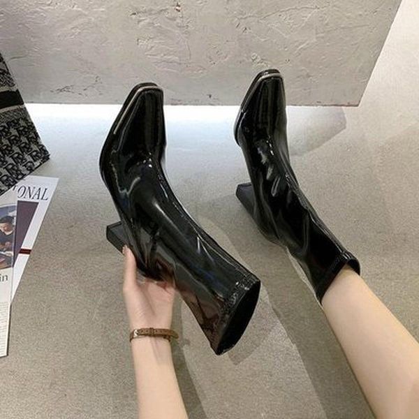 boots black spring autumn fashion long booties female leather designer knee high chunky square toe motorcycle for women
boots black spring autumn fashion long booties female leather designer knee high chunky square toe motorcycle for women