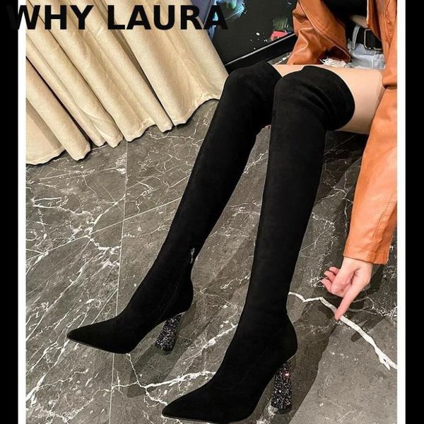 boots 2021 suede women's over-the-knee side zipper high heels fall winter colorful round he, Black
boots 2021 suede women's over-the-knee side zipper high heels fall winter colorful round he, Black