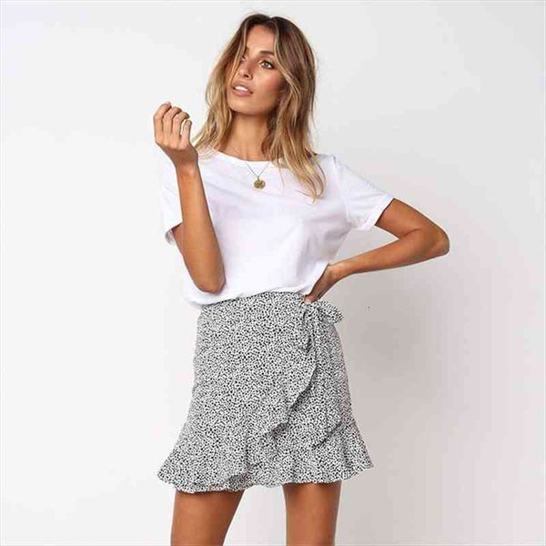 leopard wrapped casual flounce women skirt bow tie vestido summer style boho resort office lady ruffles asymmetrical skirts, Black
leopard wrapped casual flounce women skirt bow tie vestido summer style boho resort office lady ruffles asymmetrical skirts, Black