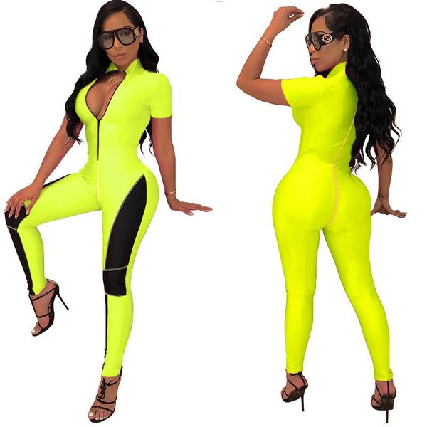 women's jumpsuits & rompers women color patchwork athleisure jumpsuit zipper v neck short sleeve night party club sporting outfits trac, Black;white
women's jumpsuits & rompers women color patchwork athleisure jumpsuit zipper v neck short sleeve night party club sporting outfits trac, Black;white