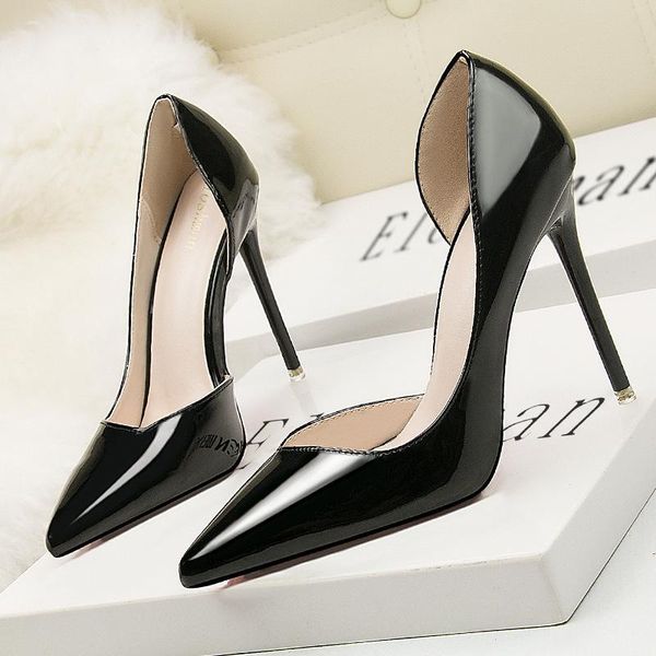 dress shoes nice2021 fashion 1132-3 style simple thin high heel shallow mouth pointed side tie slimming ol professional, Black
dress shoes nice2021 fashion 1132-3 style simple thin high heel shallow mouth pointed side tie slimming ol professional, Black