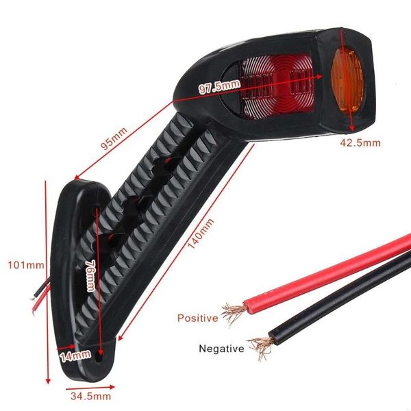 emergency lights 12-24v car side marker light warning tail turn signal indicator brake lamps waterproof durable outline trailer rv
emergency lights 12-24v car side marker light warning tail turn signal indicator brake lamps waterproof durable outline trailer rv