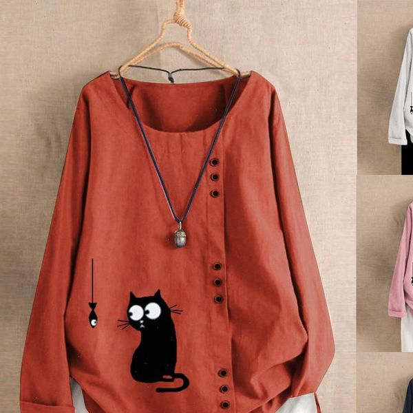 women blouse autumn fish print long sleeve cotton linen shirt womens and blouses blusas mujer de moda 2021, White
women blouse autumn fish print long sleeve cotton linen shirt womens and blouses blusas mujer de moda 2021, White