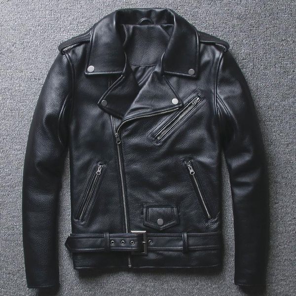 men's leather & faux 2022 arrivals slim fit motorcycle jacket with belt pockets biker men natural cow coat for, Black
men's leather & faux 2022 arrivals slim fit motorcycle jacket with belt pockets biker men natural cow coat for, Black