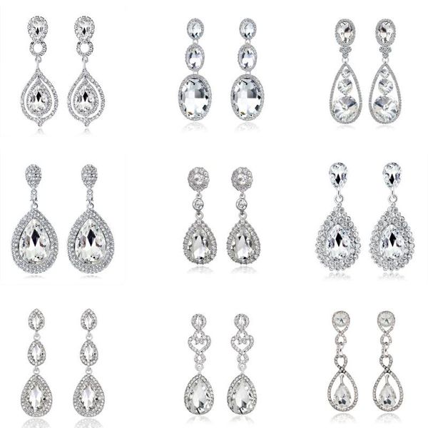dangle & chandelier clear crystal bridal wedding drop earrings for women large teardrop party prom jewelry accessories gift, Silver
dangle & chandelier clear crystal bridal wedding drop earrings for women large teardrop party prom jewelry accessories gift, Silver