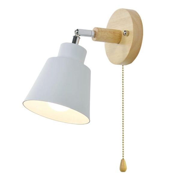 wall lamp -nordic wooden bedside sconce light for bedroom corridor with zip switch y rotatable(white)
wall lamp -nordic wooden bedside sconce light for bedroom corridor with zip switch y rotatable(white)