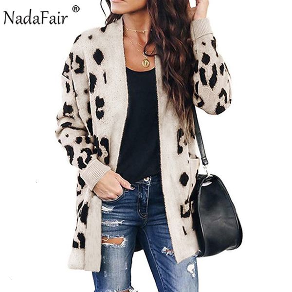 nadafair casual leopard long cardigan women 2021 autumn winter plus size long sleeve knitted cardigan sweater femme knitwear v191130, White;black
nadafair casual leopard long cardigan women 2021 autumn winter plus size long sleeve knitted cardigan sweater femme knitwear v191130, White;black