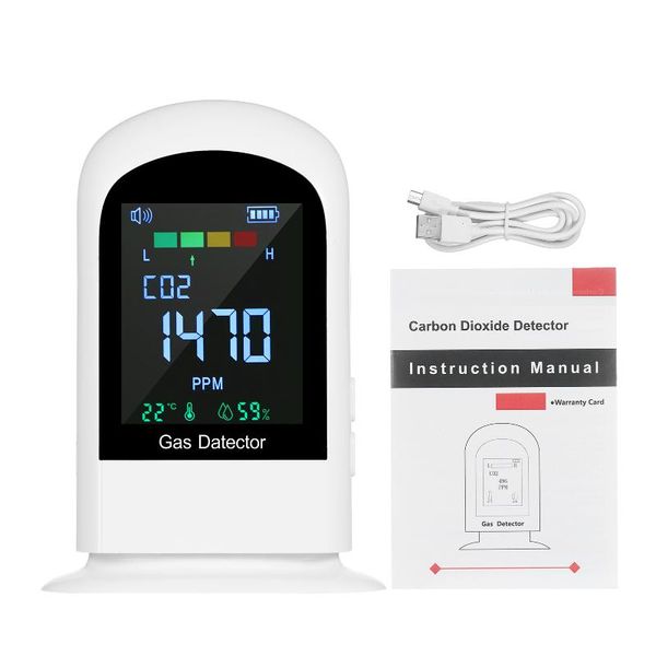 gas analyzers indoor air quality monitor carbon dioxide detector tester bulit-in 1500mah battery with co2 temperature range 400-5000ppm 
gas analyzers indoor air quality monitor carbon dioxide detector tester bulit-in 1500mah battery with co2 temperature range 400-5000ppm