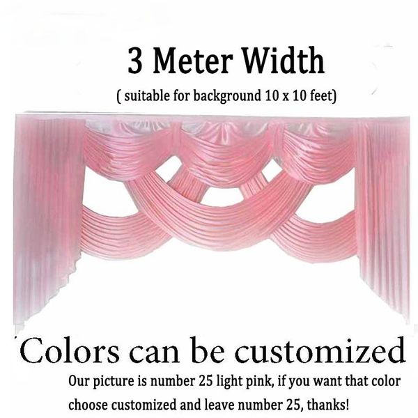 party decoration 10 ft long wedding backdrop drapes event curtain stage background swag ice silk fabric
party decoration 10 ft long wedding backdrop drapes event curtain stage background swag ice silk fabric