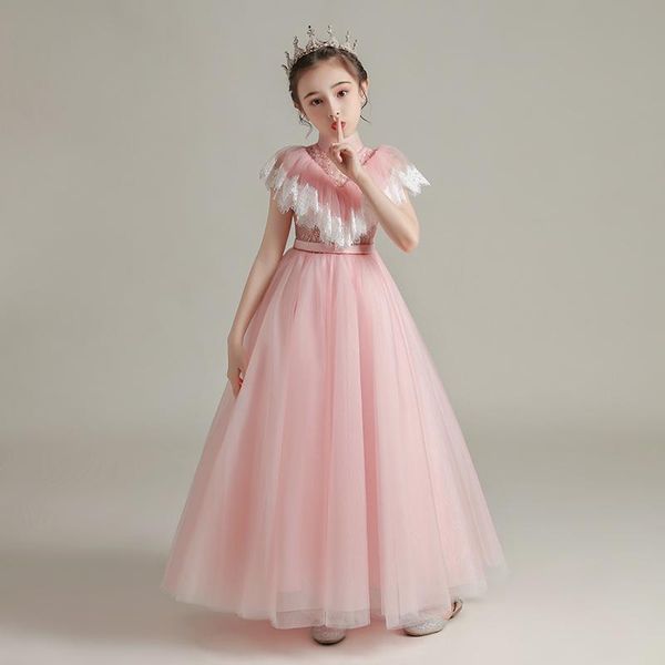 girl's dresses ball gown high neck embroidery ankle-length ruffles short sleeves kids party communion girl for weddings dh037, Red;yellow
girl's dresses ball gown high neck embroidery ankle-length ruffles short sleeves kids party communion girl for weddings dh037, Red;yellow