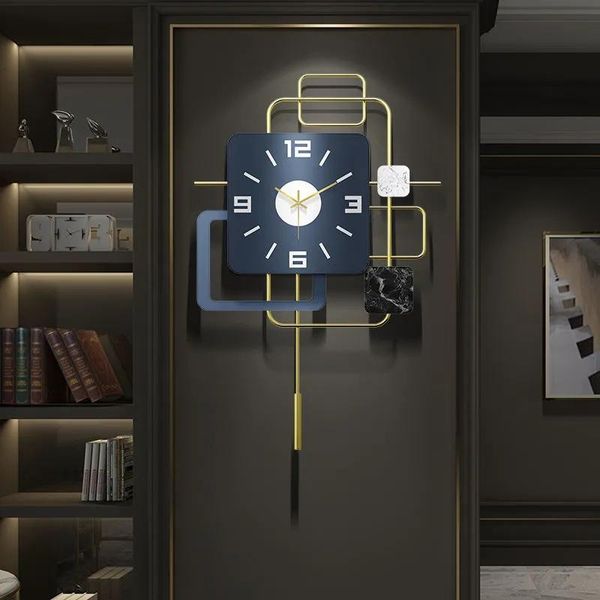 wall clocks modern simple luxury and watches living room home fashion decoration creative art clock