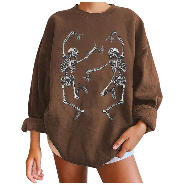 women's hoodies & sweatshirts skull couple solid color halloween print oversized hoodie long sleeve winter round neck moletom feminino, Black
women's hoodies & sweatshirts skull couple solid color halloween print oversized hoodie long sleeve winter round neck moletom feminino, Black