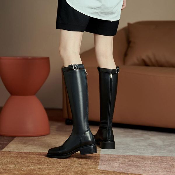 boots knight women's autumn/winter 2021 french retro square heel high but knee, Black
boots knight women's autumn/winter 2021 french retro square heel high but knee, Black