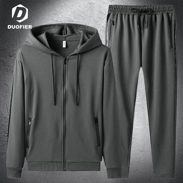 men's tracksuits 2 pieces sets tracksuit men brand spring autumn zipper hooded sweatshirt + drawstring pants mens solid hoodie jackets, Gray
men's tracksuits 2 pieces sets tracksuit men brand spring autumn zipper hooded sweatshirt + drawstring pants mens solid hoodie jackets, Gray