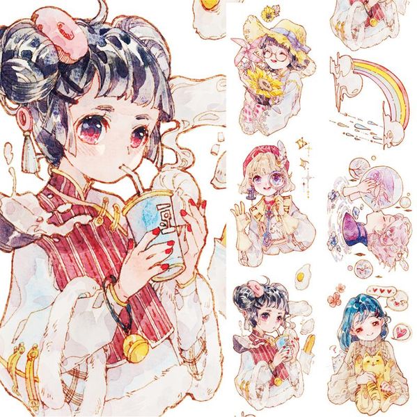 gift wrap girls' daily life washi tapes journal masking tape adhesive diy scrapbooking decorative stickers
gift wrap girls' daily life washi tapes journal masking tape adhesive diy scrapbooking decorative stickers