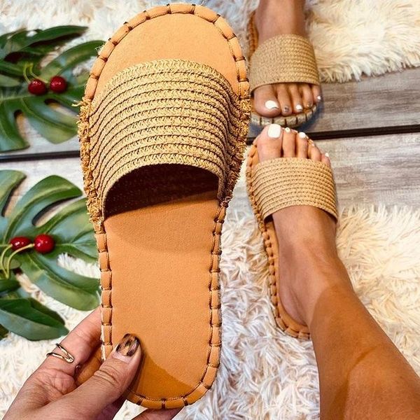 slippers summer women's ladies weave breathable casual female footwear soft bottom flat fashion slipper elegant woman shoes, Black
slippers summer women's ladies weave breathable casual female footwear soft bottom flat fashion slipper elegant woman shoes, Black