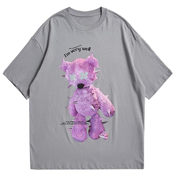 men's t-shirts lacible hip hop streetwear t shirt diseased bear print t-shirt harajuku cotton 2021 summer casual short sleeve tees uni, White;black
men's t-shirts lacible hip hop streetwear t shirt diseased bear print t-shirt harajuku cotton 2021 summer casual short sleeve tees uni, White;black