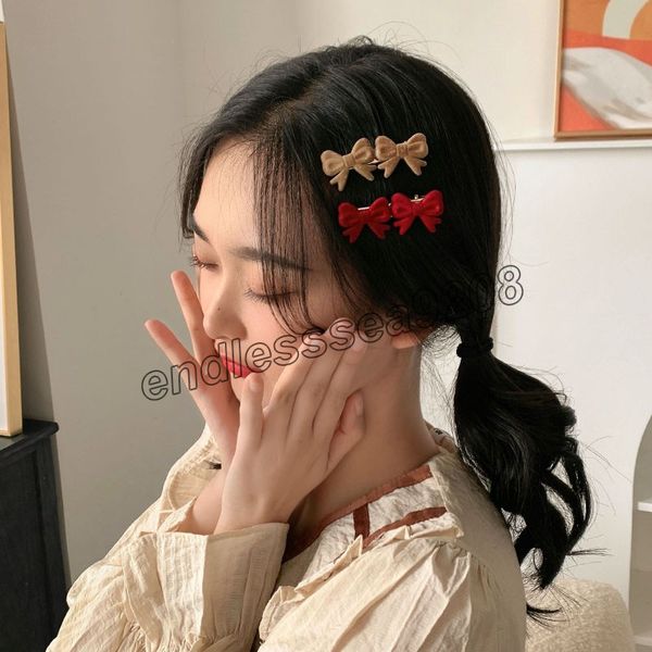 women vintage solid flannel bow hairpins sweet bangs hair clip barrettes hairgrip elegant hair decorate fashion hair accessories, Golden;silver
women vintage solid flannel bow hairpins sweet bangs hair clip barrettes hairgrip elegant hair decorate fashion hair accessories, Golden;silver