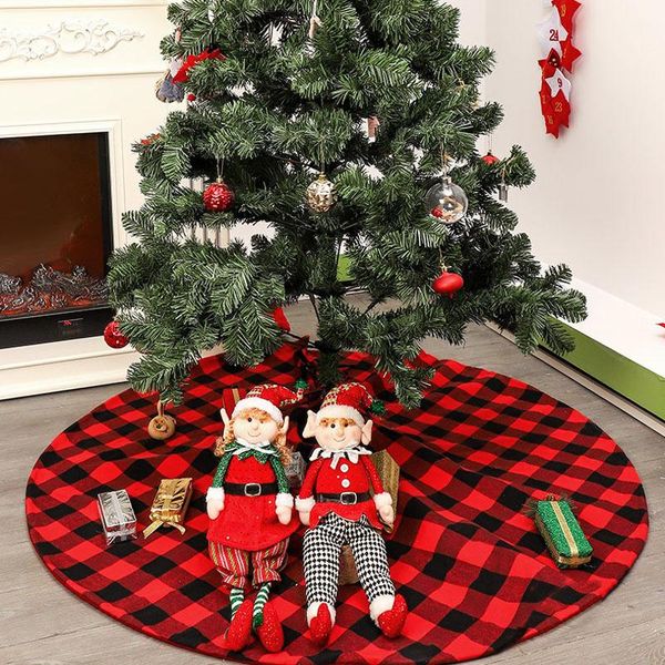 christmas decorations 120cm 48" tree skirt classic black and red plaid for home mat rugs gift rustic navidad 2021
christmas decorations 120cm 48" tree skirt classic black and red plaid for home mat rugs gift rustic navidad 2021