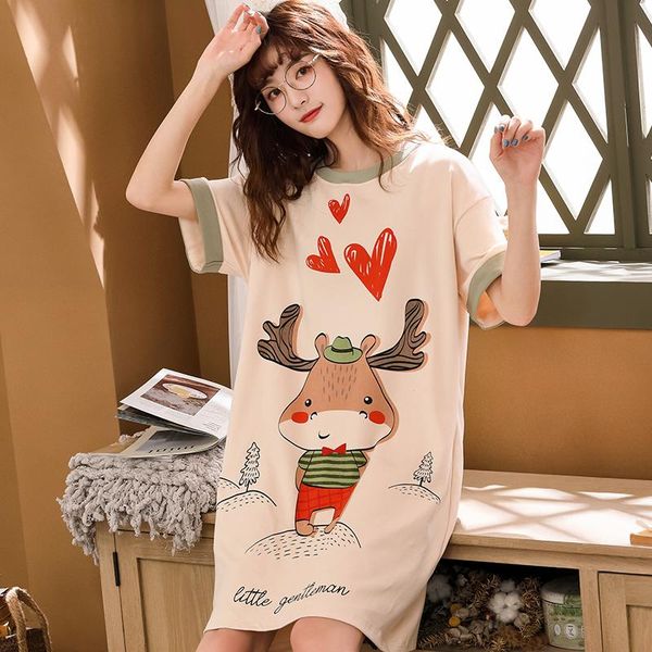women's sleepwear big size -3xl women cotton nightgowns sleepshirts summer home dress loose nightdress indoor clothing, Black;red
women's sleepwear big size -3xl women cotton nightgowns sleepshirts summer home dress loose nightdress indoor clothing, Black;red
