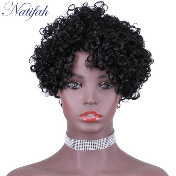 synthetic wigs natifah 7inch afro curly hair short kinky black color with pre plucked for woman
synthetic wigs natifah 7inch afro curly hair short kinky black color with pre plucked for woman