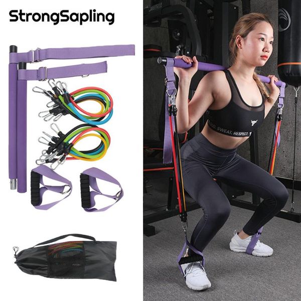 portable yoga pilates bar stick with resistance band home gym muscle toning bar fitness stretching sports body workout exercise
portable yoga pilates bar stick with resistance band home gym muscle toning bar fitness stretching sports body workout exercise