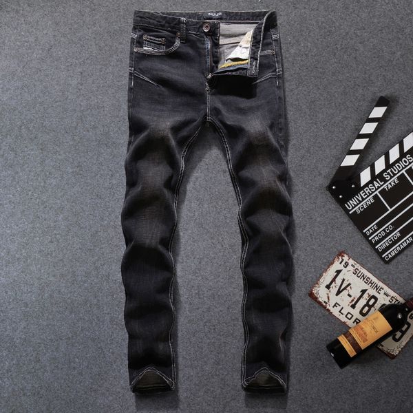 2021 new vintage classical elastic ny fit black stretch denim pencil pants homme fashion streetwear hip hop jeans men n81b, Blue
2021 new vintage classical elastic ny fit black stretch denim pencil pants homme fashion streetwear hip hop jeans men n81b, Blue