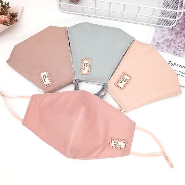 autumn and winter double cotton korean stereo lace monochrome protective dust mask, washable
autumn and winter double cotton korean stereo lace monochrome protective dust mask, washable