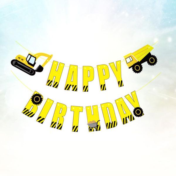 party decoration engineering truck theme bunting banner hanging garland birthday supplies
party decoration engineering truck theme bunting banner hanging garland birthday supplies