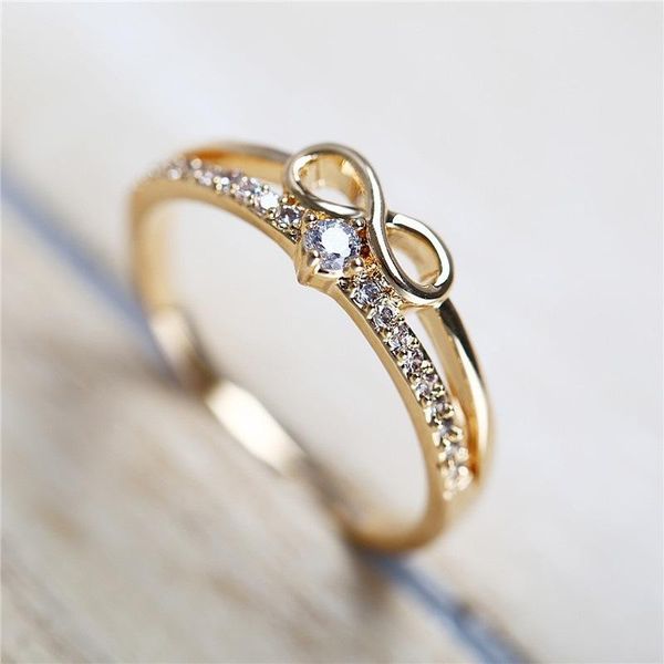 wedding rings fashion gold silver ring for women white cubic zirconia infinity love engagement party female jewelry promise, Slivery;golden
wedding rings fashion gold silver ring for women white cubic zirconia infinity love engagement party female jewelry promise, Slivery;golden